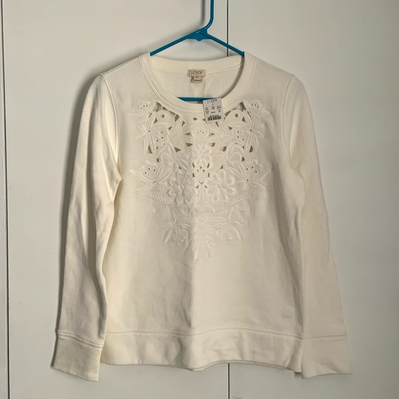 J. Crew Sweaters - NWT Off-white J. Crew Sweatshirt XS